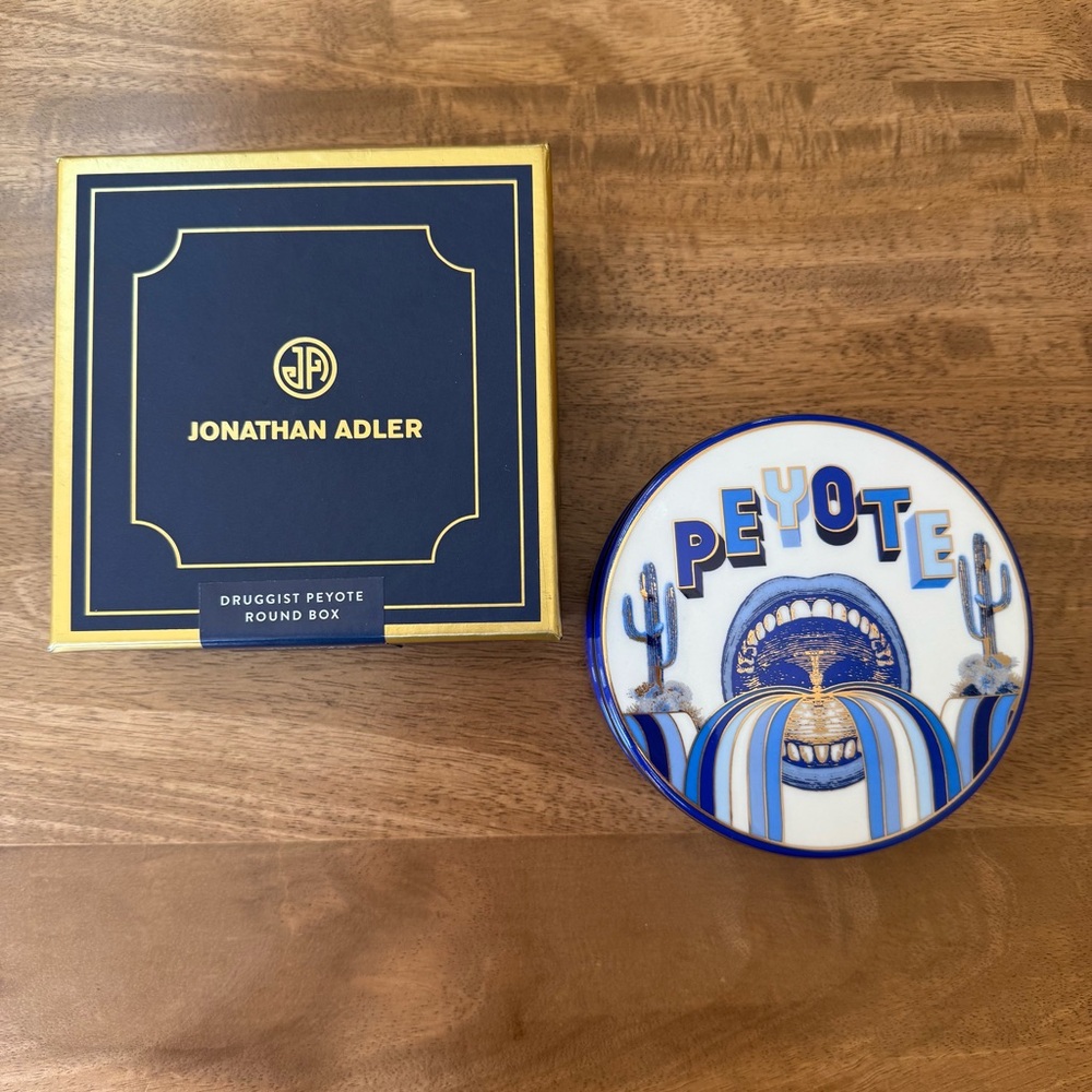 Jonathan Adler Druggist Peyote Round Box New